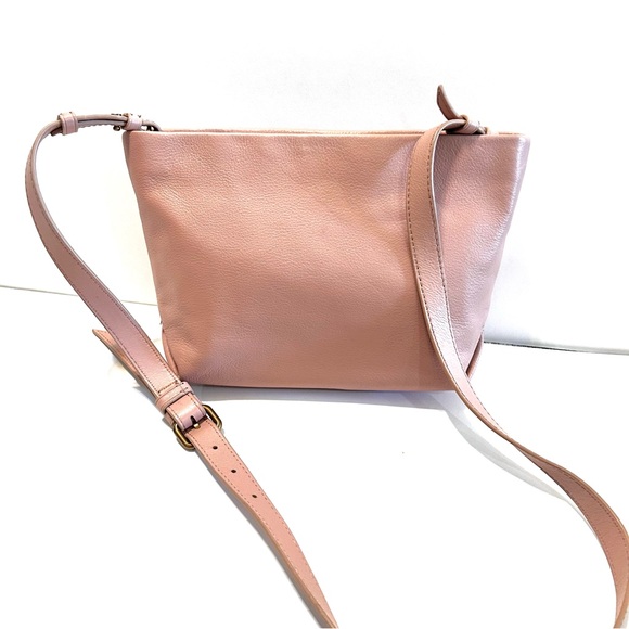 J. Crew Oslo Blush Soft Leather Crossbody Bag Excellent Condition - Picture 1 of 12